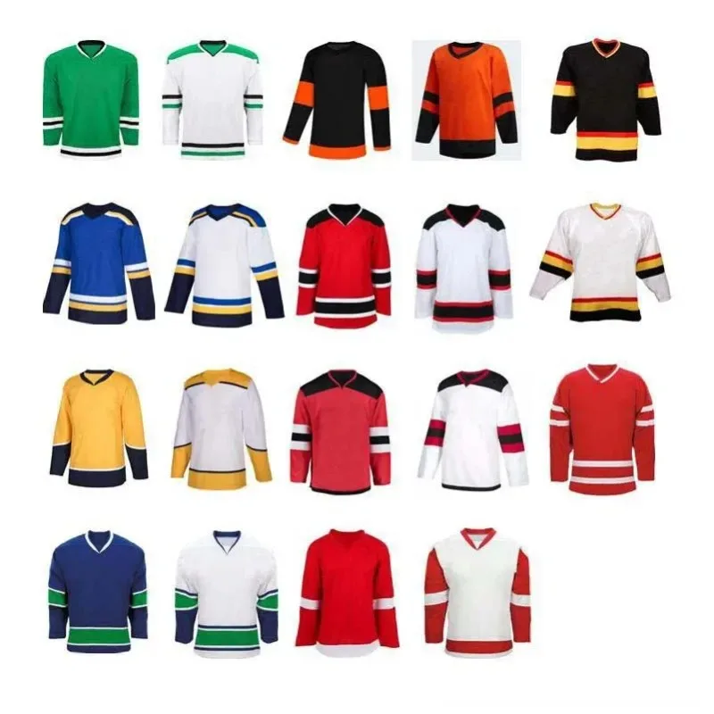 Ice Hockey Training Hockey Jersey Multiple Blank Blank Can Be Customized Adult Youth Ice Hockey Practice Long -sleeved Pullover