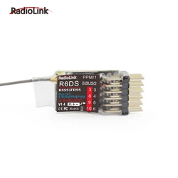 Original RadioLink R6DS 2.4G 6CH DSSS & FHSS RC Receiver for RadioLink AT9 AT9S AT10 Transmitter Support SBUS PPM PWM