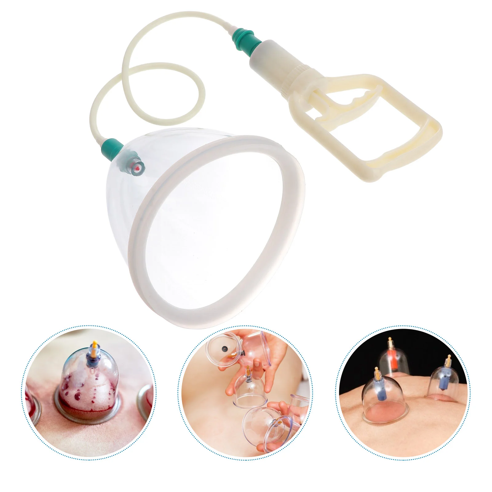 2 Pcs Large Back Cupping Vacuum Suction Facial Tools Negative Pressure Device Machine Miss Body