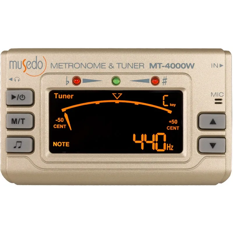 MUSEDO MT-4000W موالف المسرع 2 في 1 للناي الساكسفون الأنابيب السوداء أدوات الرياح الناي