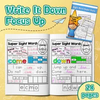 Words & Sentences Practice Workbook Set :Sight Words, Phonics Passages, Read–Trace–Write–Spell, Sentence Writing&Daily Practice 5