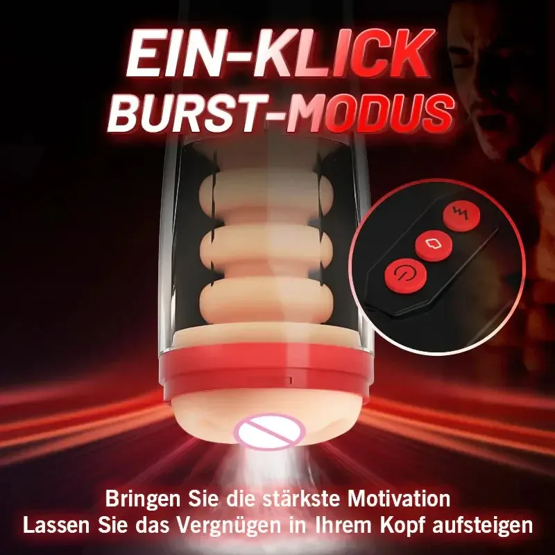 جهاز استمناء ذكر آلي بالكامل قابل للسحب مهبل جيب هزاز شرجي مهبلي كوب للطائرات ألعاب جنسية للبالغين للرجال #5