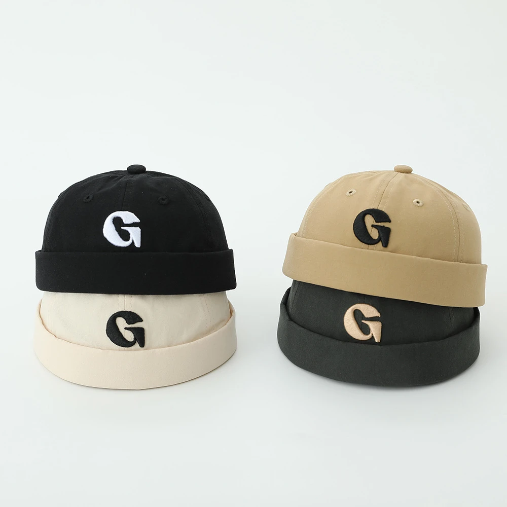 

Children's Hats Spring Summer Boys And Girls Letter Embroider Landlord Hat Melon Skin Hat Pirate Hat Pullover Hat 2-5 Year...