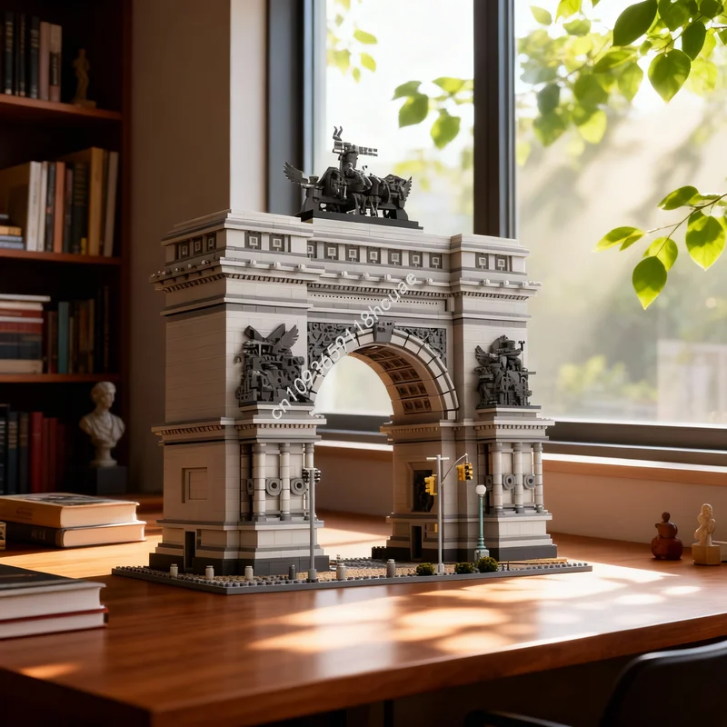 

5634 деталей MOC «Гранд-Армей-плаза», архитектурная модель, конструктор, развивающая игрушка, креативный подарок на Рождество для детей