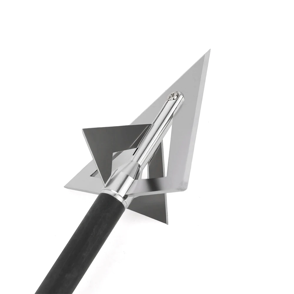 

3/6/12pcs Hunting Broadheads Stainless Steel 4 Blade Arrowhead for Recurve Compound Bow Archery Shooting Target