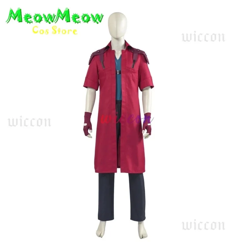 

CyAnime DMC Dante Cosplay Costume Halloween Cosplay Costume Full Set 3 Dante Cosplay Jacket Gloves Halloween Costume Full Set
