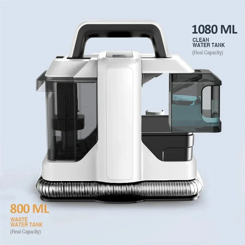 منظف سجاد الحيوانات الأليفة المحمول، مكنسة كهربائية قوية للسجاد والبساط والأريكة ومقاعد السيارة وآلة تنظيف البقع العميقة للأثاث