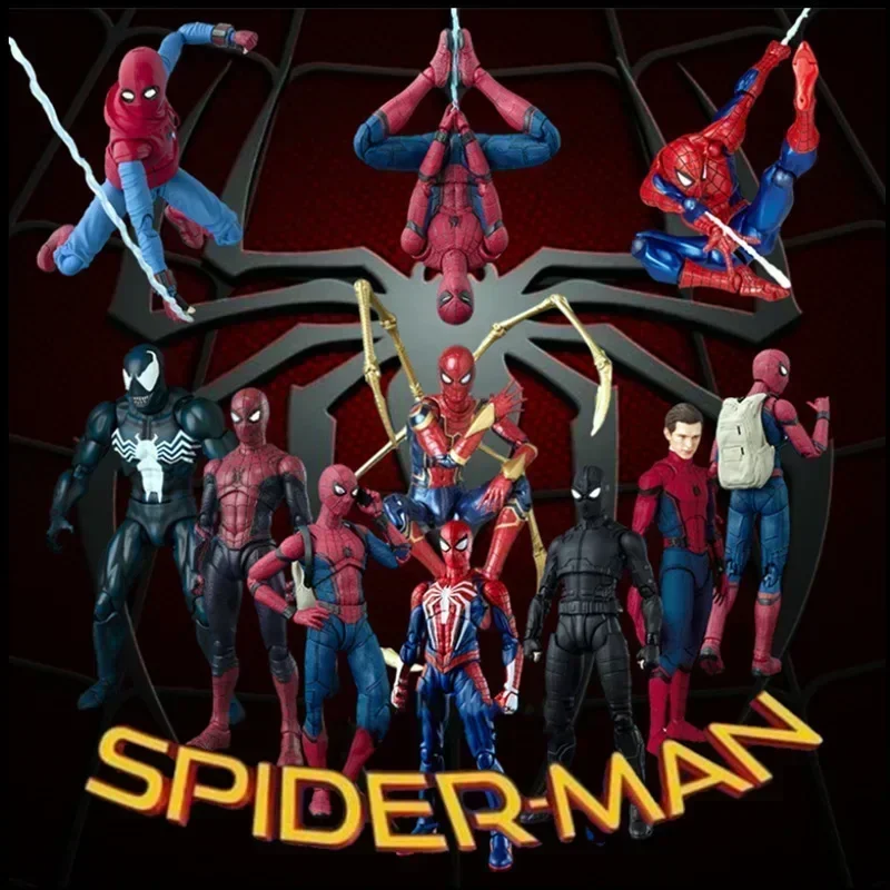 Ct Toys & Mess Toys 풀 라인업 블랙 슈트 네이버 스파이더맨 마펙스 143 벤 라일리 코믹 버전 어메이징 액션 피규어 장난감 선물