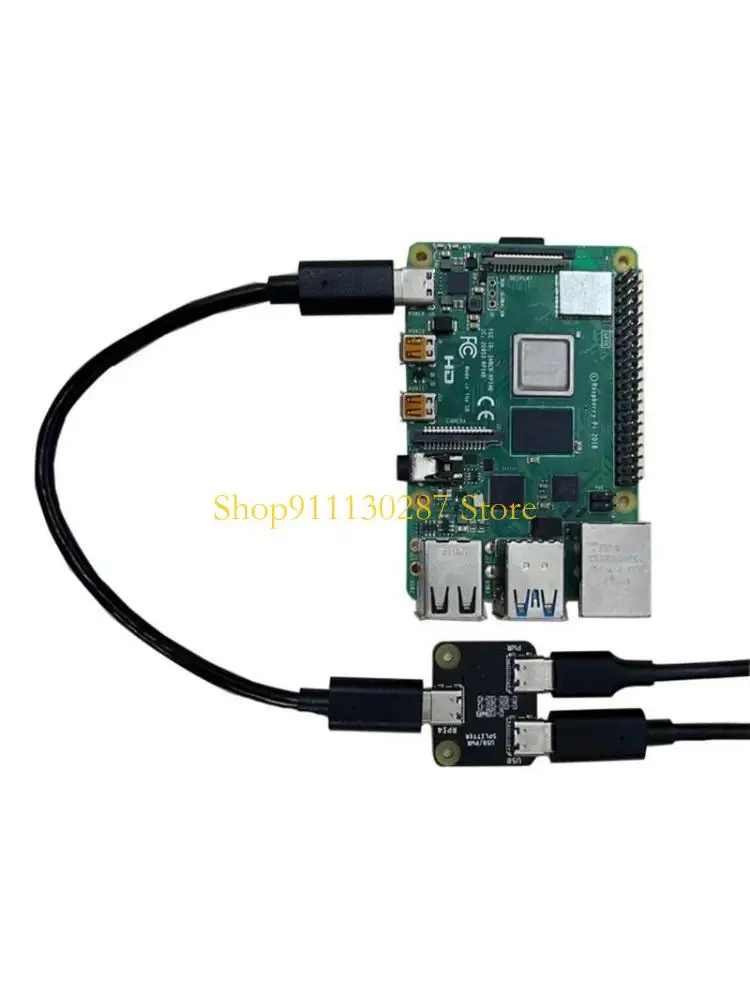 

J1HC USB/Power Splitter Efficient Power Distribution for RPI BliKVM and PiKVM "KVM over IP" TypeC Power Distributor