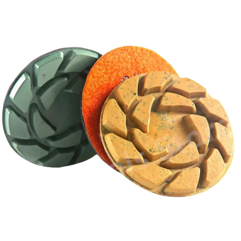 

3PCS 100MM/4" Diamond Floor Polishing Pad Professional Wet Buff Disc Abrasive For Sanding Marble Concrete Terrazzo Stone