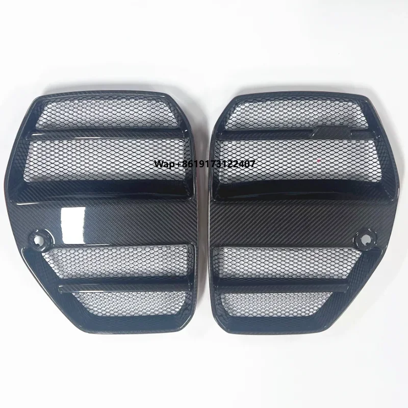 

For G80 G81 M3 G82 G83 M4 2021+ Carbon Fiber Upgrade Front Bumper Grill Air Covers Car Front Bumper Grille Racing Grills FRP