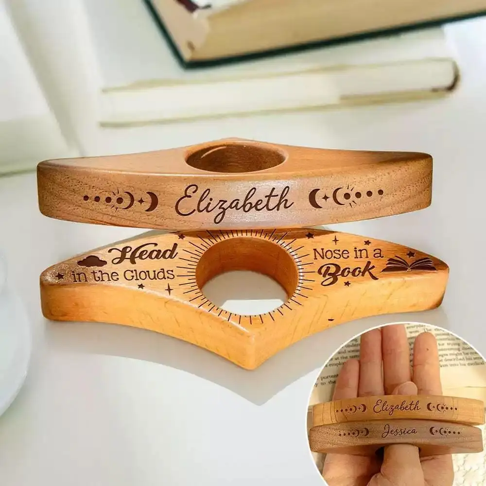 Sujetador de Páginas de Libro Personalizado, Sujetador de Páginas de Libro Personalizado para Leer, Regalos Literarios para Amantes de los Libros