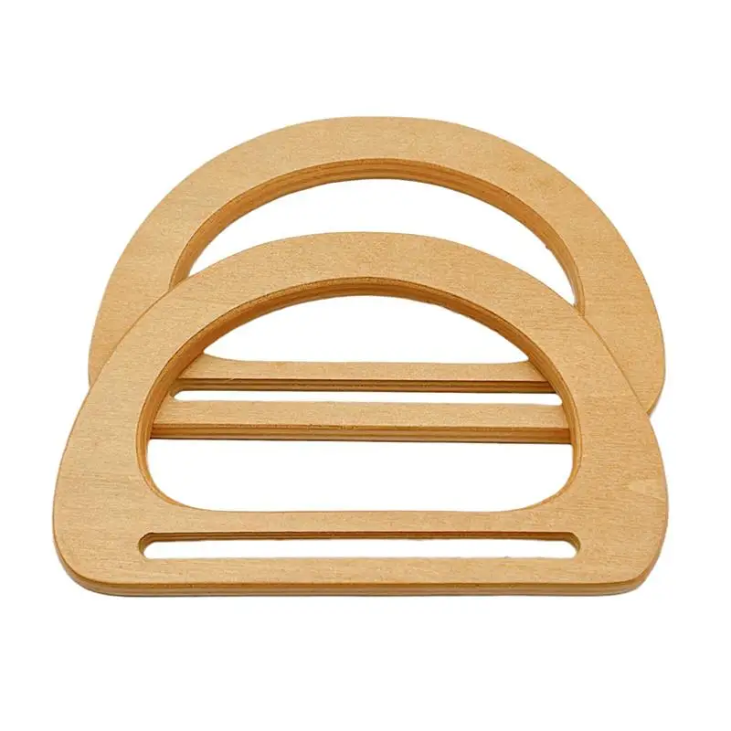Natürlicher Holz-Bogen-Taschengriff, Ersatzgriff für gehäkelte und gestrickte Taschen, DIY-Handtaschen, Geldbörsen, Gepäck, handgefertigter Griff – Detail 7