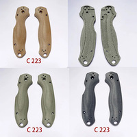 1 Pair 3 Colors Micarta Material Fold Knife Scales Handle Patches For Spyderco Para3 Paramilitary3 C223 Knives Grip DIY Parts