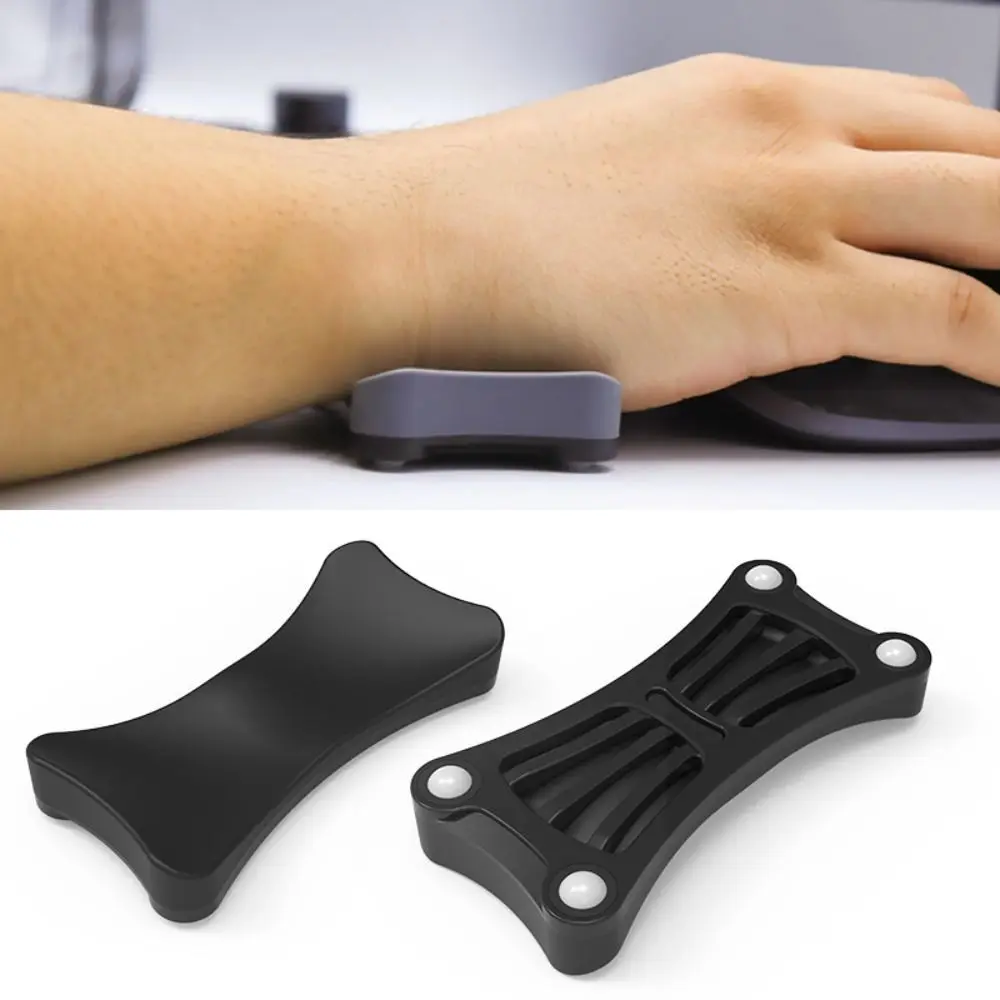 

Soft Ergonomic Mouse Wrist Rest with Rollers Base Silicone Mouse Wrist Pad Non-slip Streamline Wrist Support