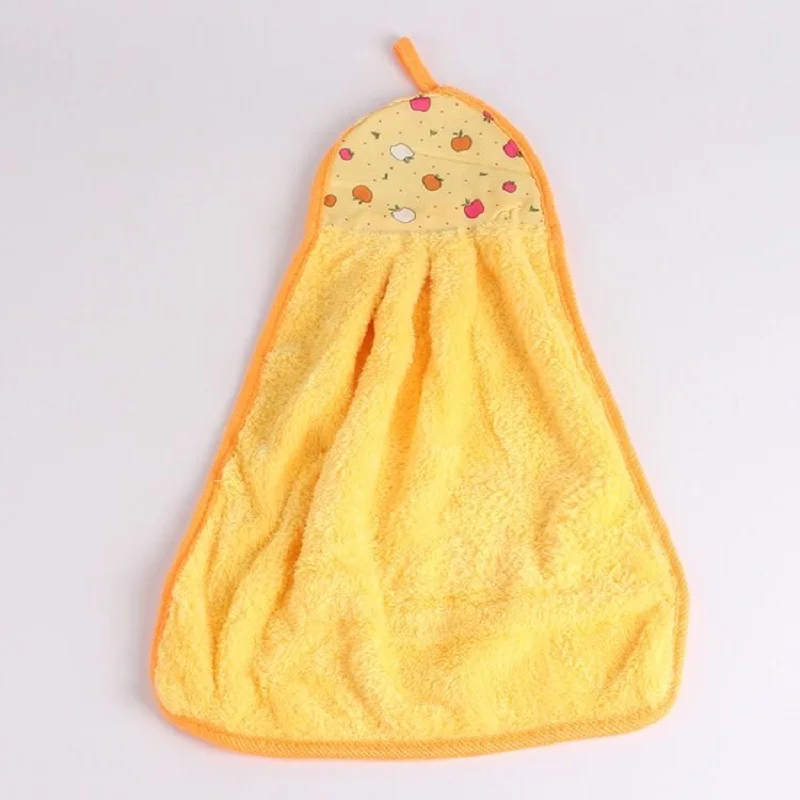 Coral Velvet Water Absorbent Towel Cute Baby Nursery Wipe Hand Towel Kitchen Used Hanging Dishcloths Children Bathing Towel