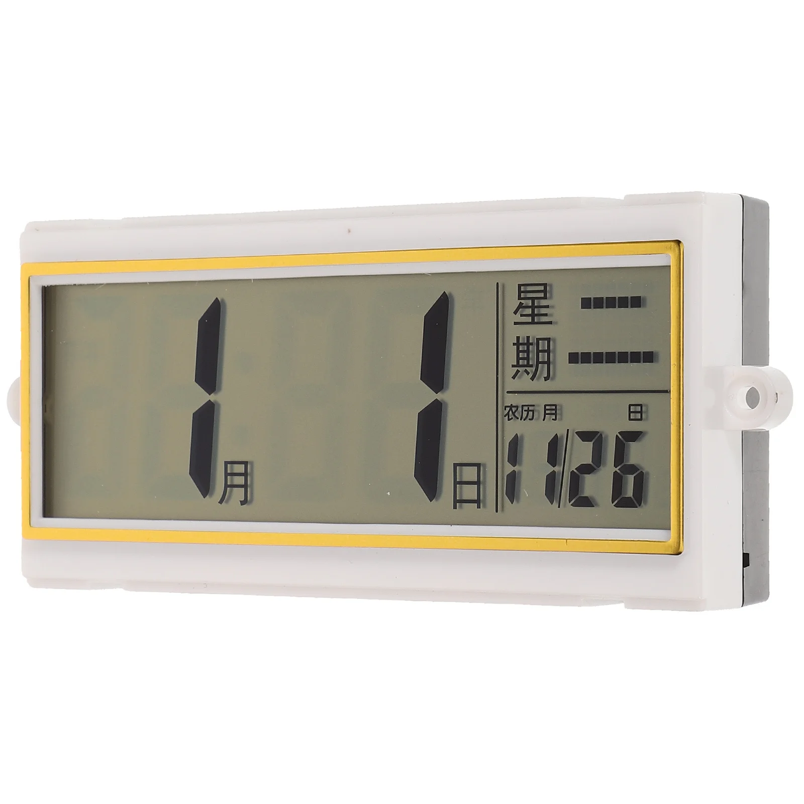 Ekran LCD na ścianę, wielofunkcyjny cyfrowy kalendarz z zegarem i wyświetlaczem temperatury, zegar elektroniczny DIY z wiecznym datownikiem i datą księżyca.