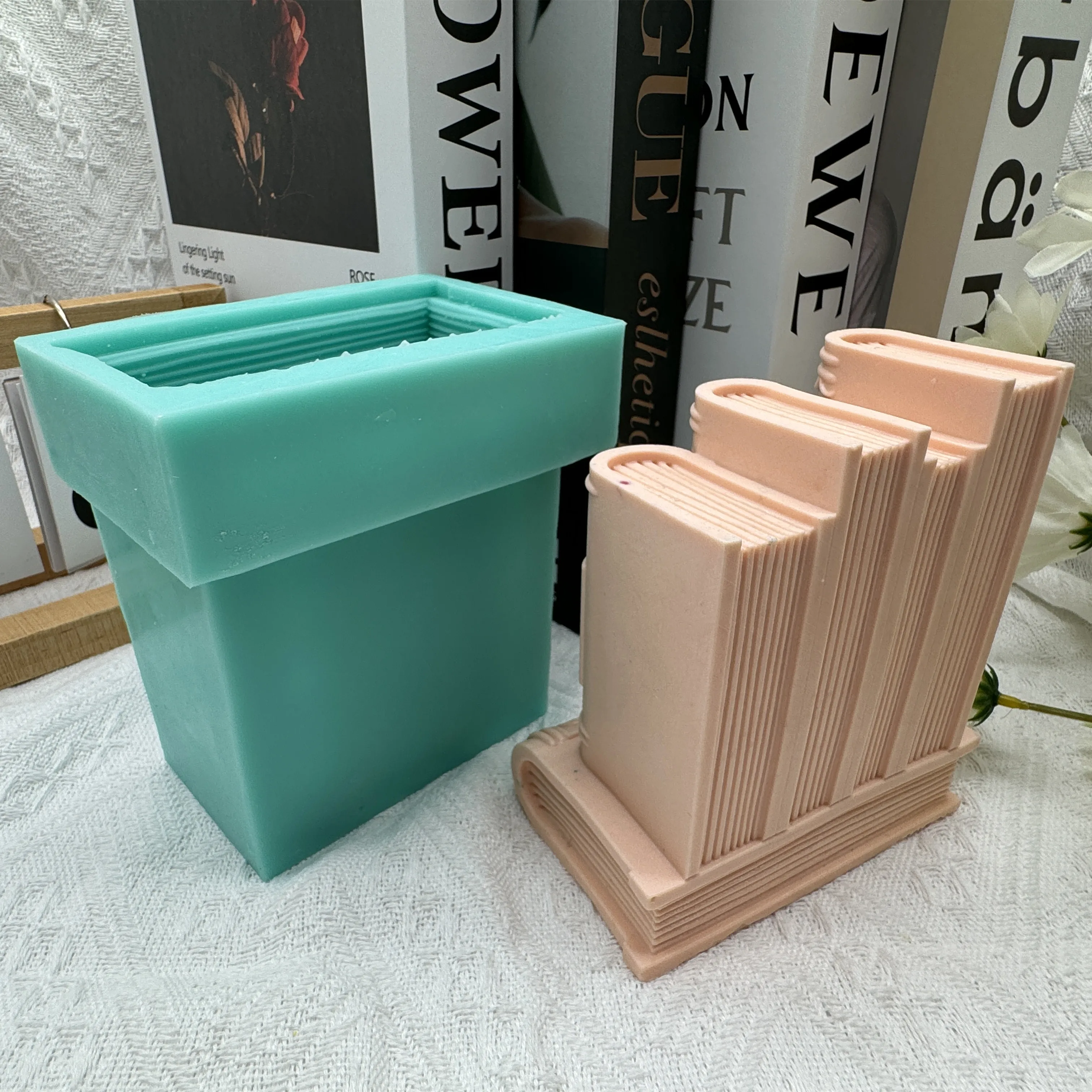 Soap Making Book - Big Book Candle Mold,3D Book Silicone