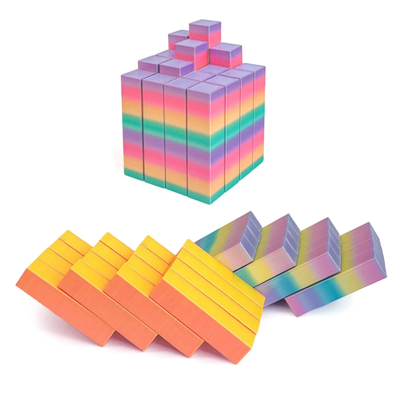 Cubo Magico 3D 5x5 Colorato, Giocattolo Antistress Divertente per Bambini e Adulti, Ornamento da Scrivania Luminoso al Buio