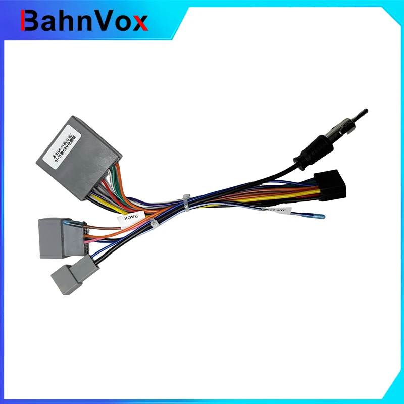 

Car Android Radio Wiring Harness Adapter Decoder Stereo 16Pin Power Cable Installation for Honda CR-V Civic 2006-2011