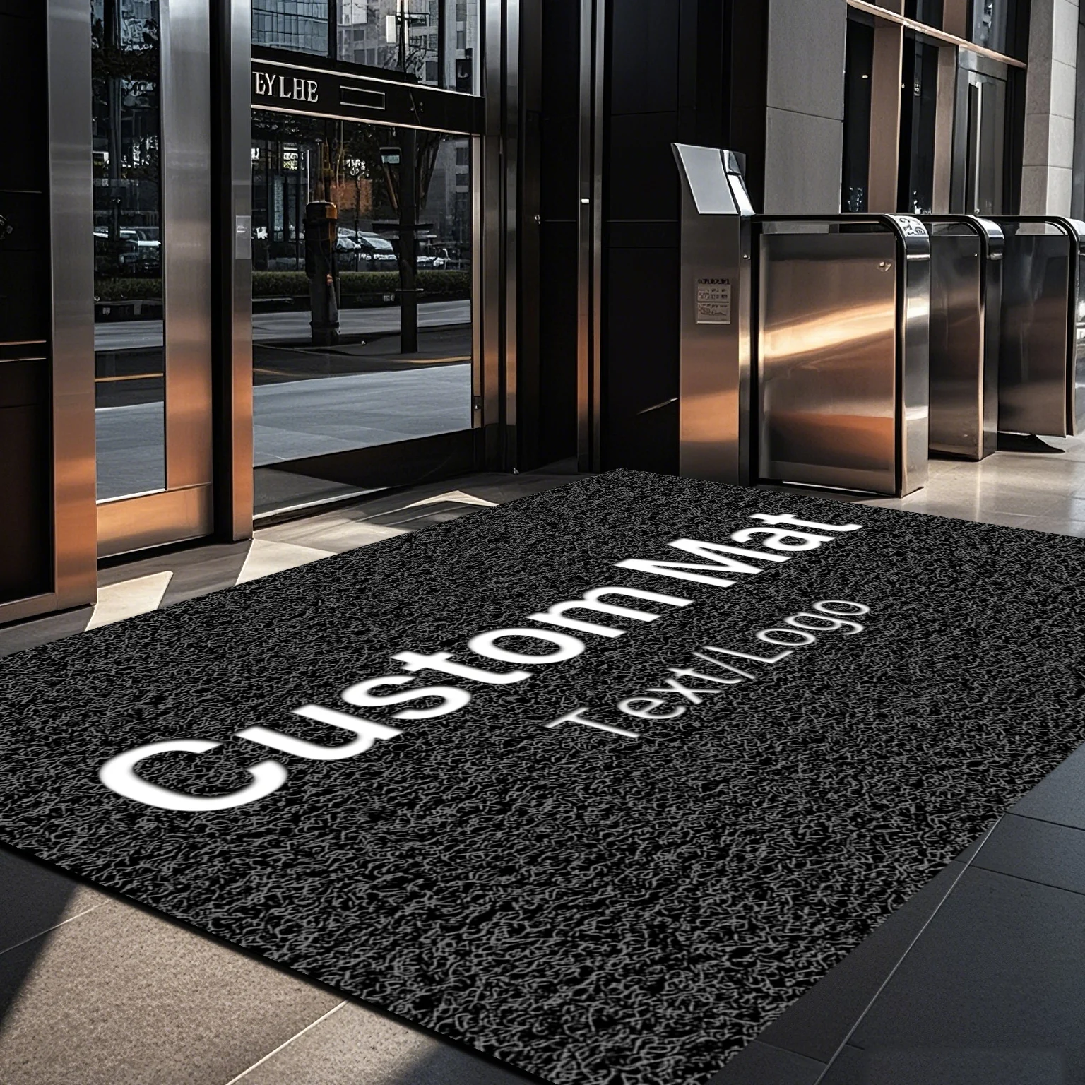 Custom Entrance Doormat Personalized Carpet Outdoor Business Office Building  Logo Shopping Mall Hotel Greeting Welcome Foot Mat