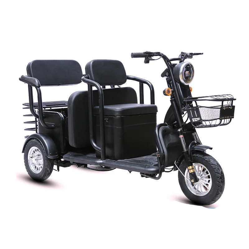 High Quality 600W 800W 1000W 3-wheeled Electric Vehicle Electric Cargo Tricycle 3-wheeled Electric Tricycle 3-Person Motorcycle