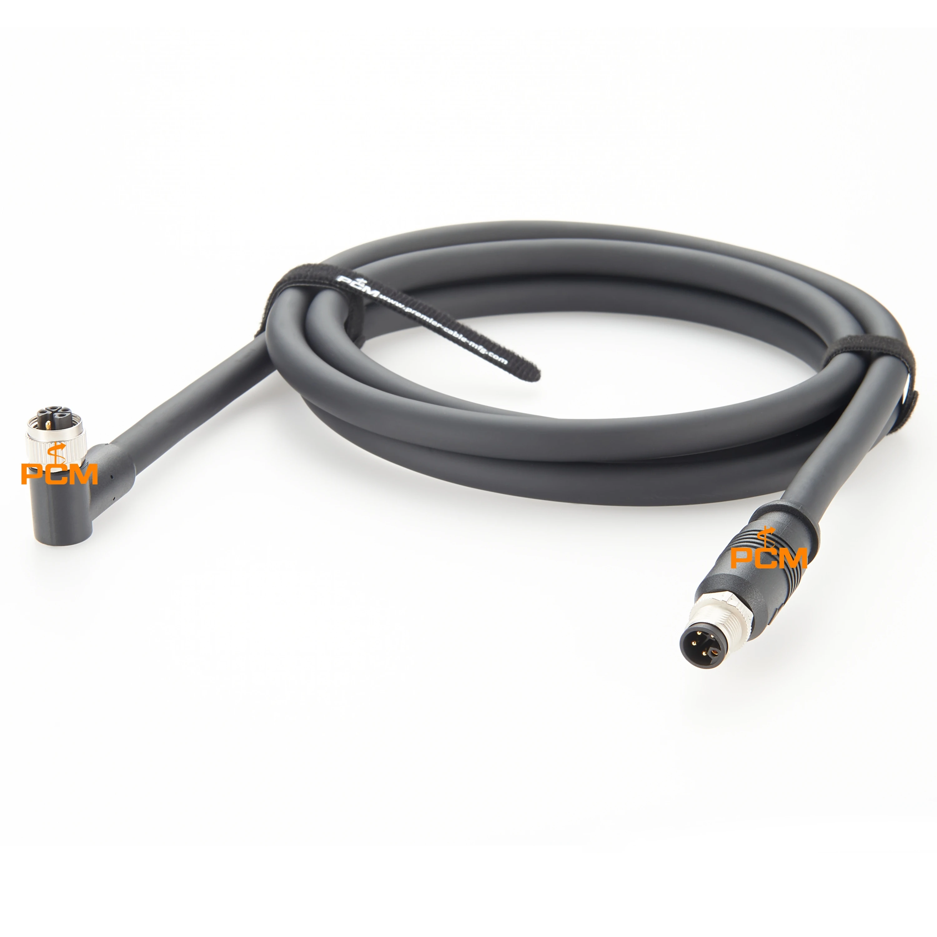 IP67 90 Graden M12 L-code Power Extension Drag Chain Kabel voor PROFIBUS PROFINET Fieldbus I/O Box kleine Server DC Servomotor