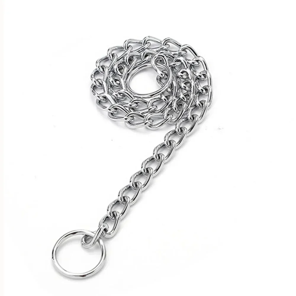 . Pet P Schlangenkette Hundehalsband aus Edelstahl, Verstellbares Würgehalsband für Training, Geeignet für Bulldoggen und Mittelgroße bis Große Hunde – Detail 7