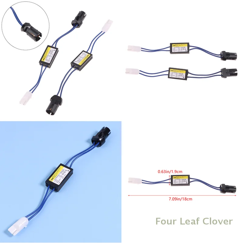

2 шт. T10 кабель декодера Canbus, универсальный 12 В светодиодный декодер с защитой от нагрузки, предупреждающий декодер, устраняет неисправностей света, декодеры Plug And Play