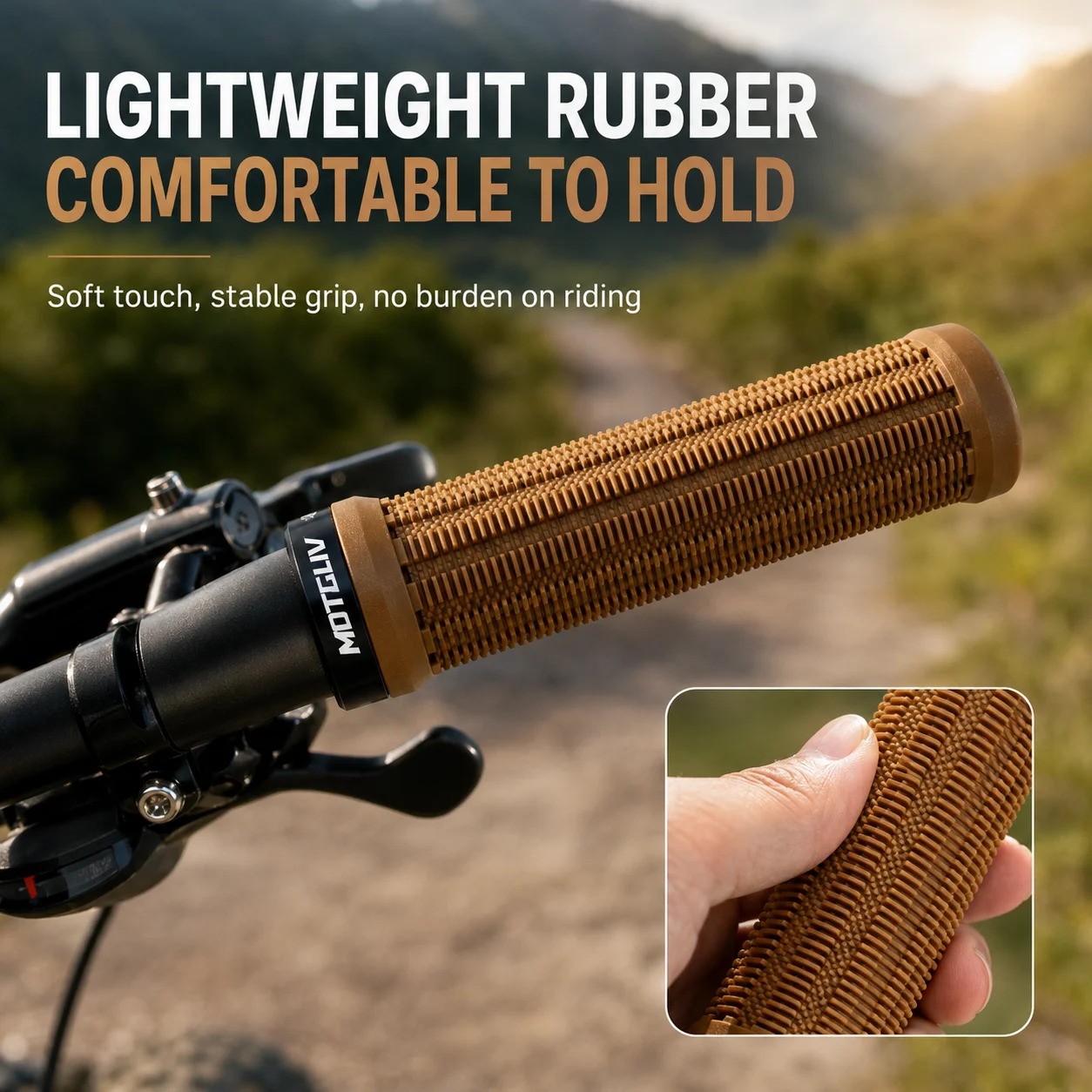 Mountainbike-Griffabdeckung, Universal-Griffabdeckung für BMX-Fahrräder, ultraleicht, rutschfest, universell passend. – Detail 3