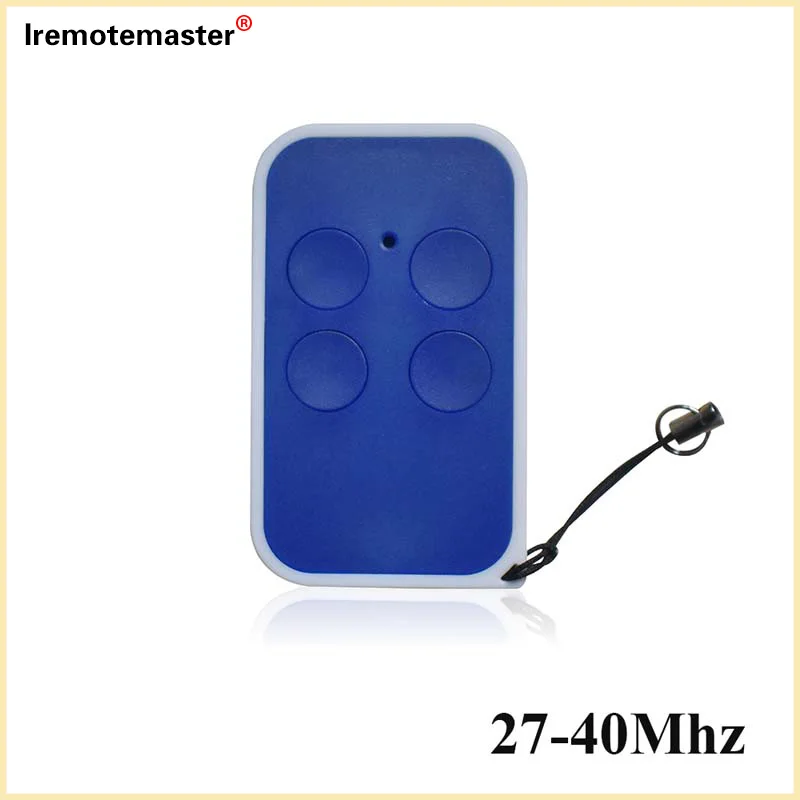 For Low Frequency 27-40MHz Duplicator Blue Garage Door Remote Control with Fixed Code Gate Openers Command Replacement