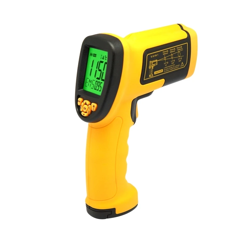

SMART SENSOR AS872 Industrial Non-contact Infrared thermometer -18℃~1350℃ Digital LCD Display Thermometer