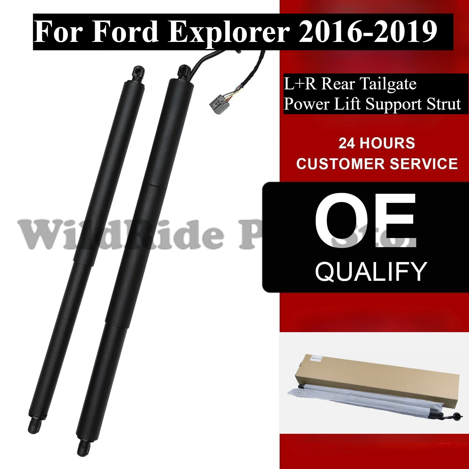 

L+R Rear Tailgate Power Lift Support Strut For Ford Explorer 16-19 GB5Z14B351A