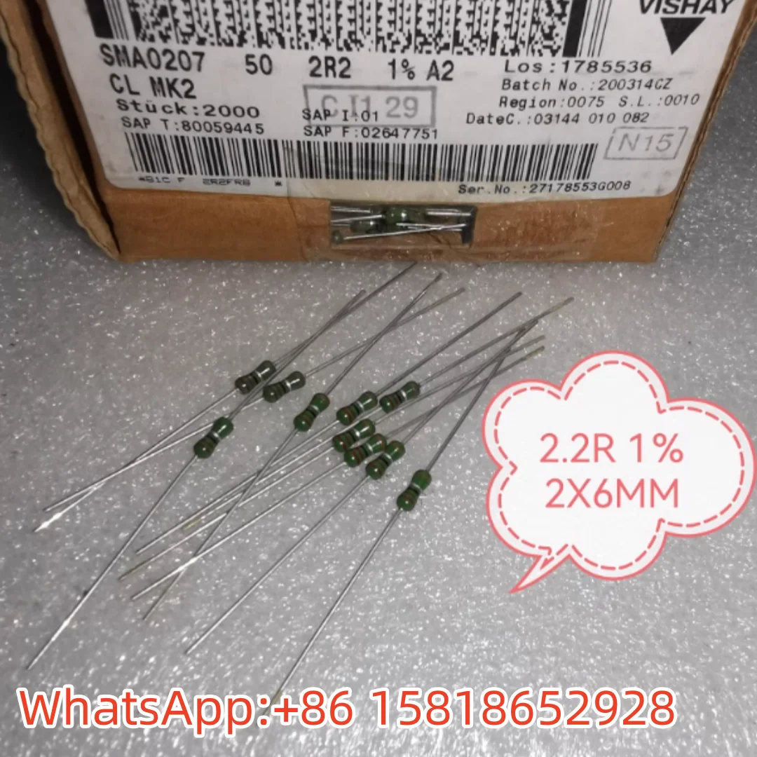 

10 шт. немецкий прецизионный резистор VISHAY DRALORIC 2,2R 2R2 1% 0207 с медными ножками