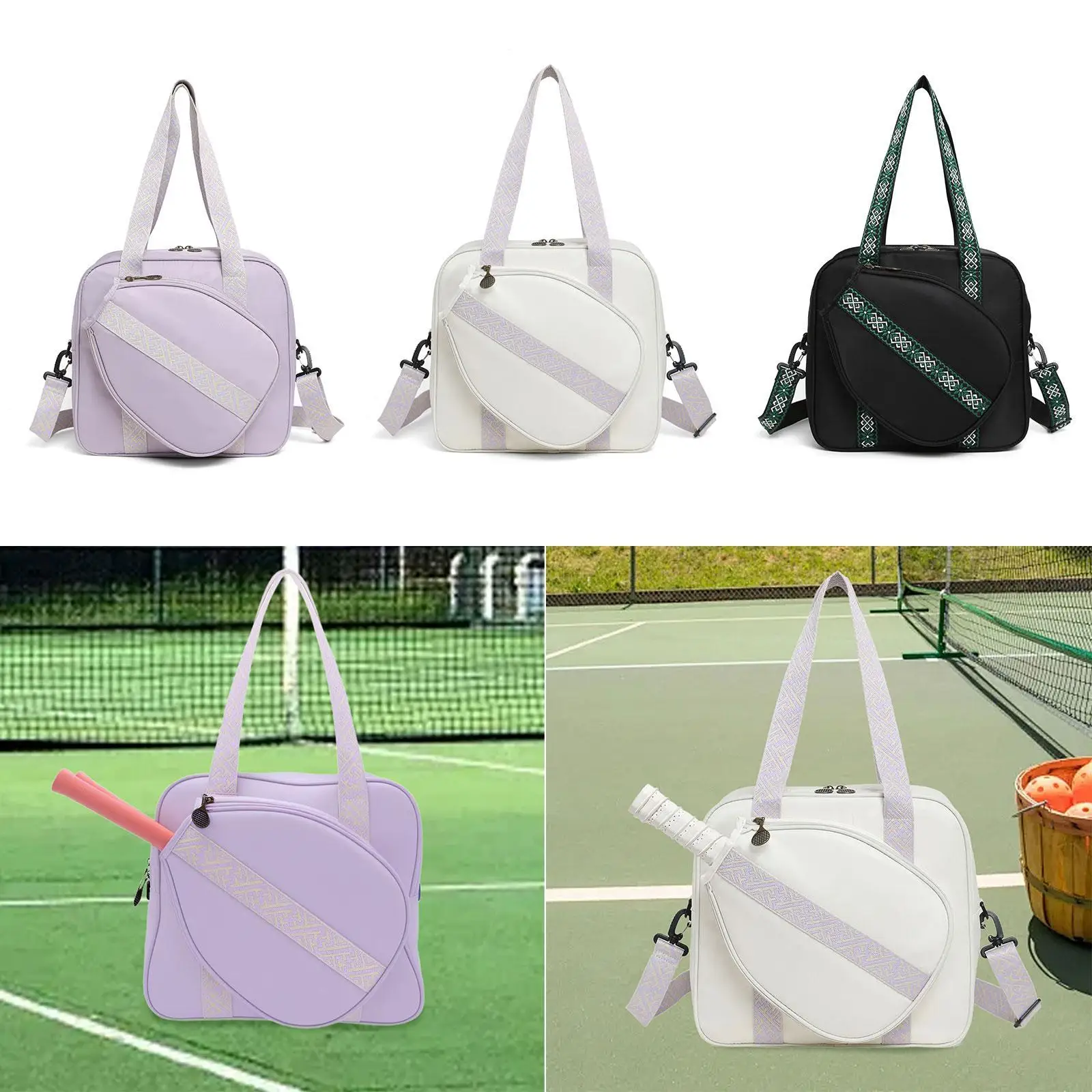 Pickleball Duffle Bag Men Women Outdoor Sport Bag Large Sports Handbag