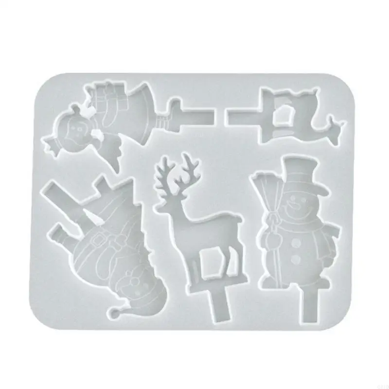 Flexible Christmas Theme Craft Mold Multipurpose Suitable for Festival Decorations Handmade Gifts and Seasonal Crafts
