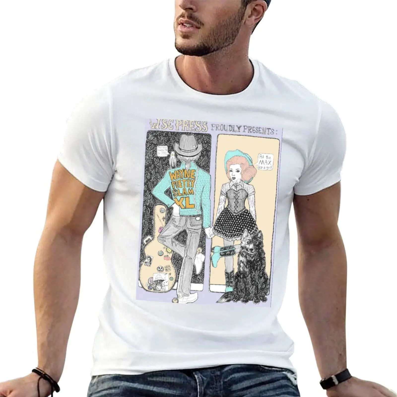 Wayne Poetry Slam XL T-Shirt quick drying boys whites mens t shirts pack