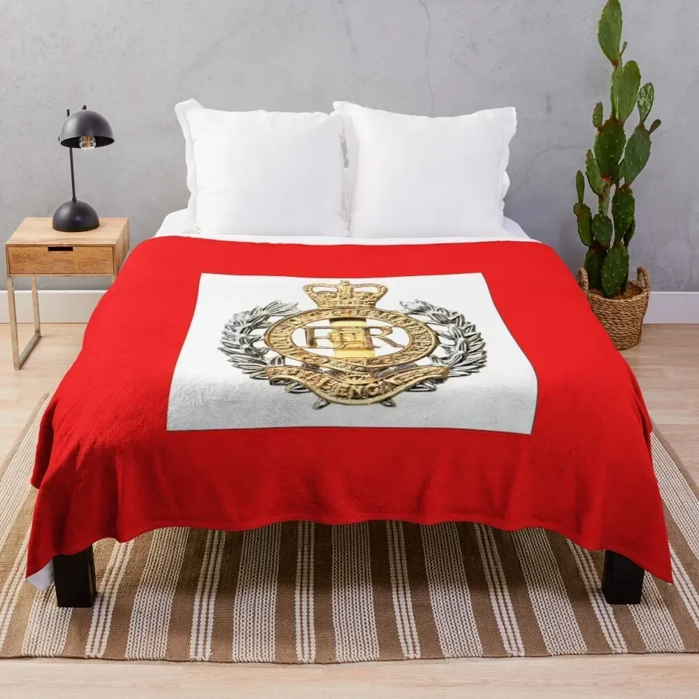 

Royal Engineers Cap Badge Throw Blanket Soft Comfort Blanket for Reading Watching TV