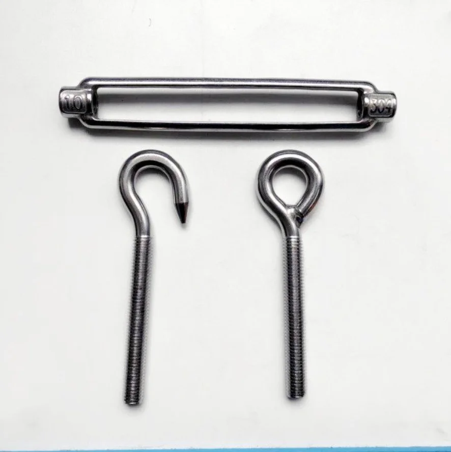 304 stainless steel double-headed adjustable telescopic screw rod adjustable cable tensioner UUCUOU American heavy-duty
