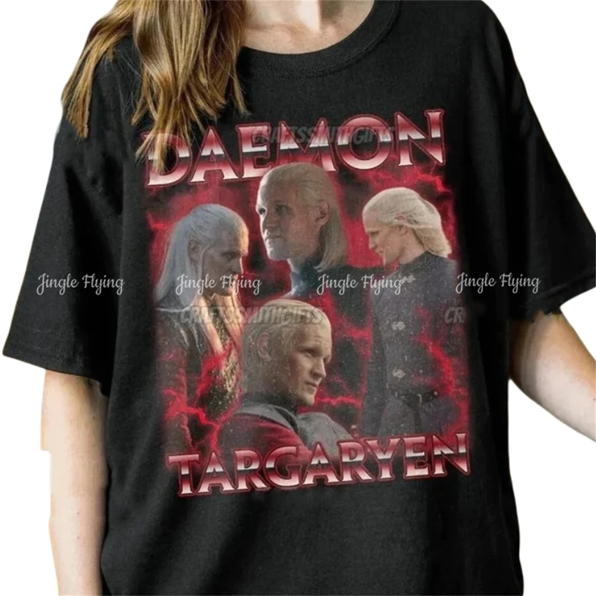 Daemon Targaryen Shirt Game Of Throne Unisex Shirt Vintage Homage Bootleg Sweatshirt Retro Cotton Tee