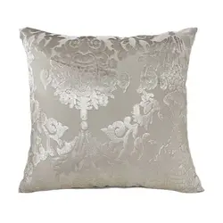 European Style Jacquard Cushion Cover Velvet Square Beige Pillow Cover Decor Throw Pillowcase From Factory