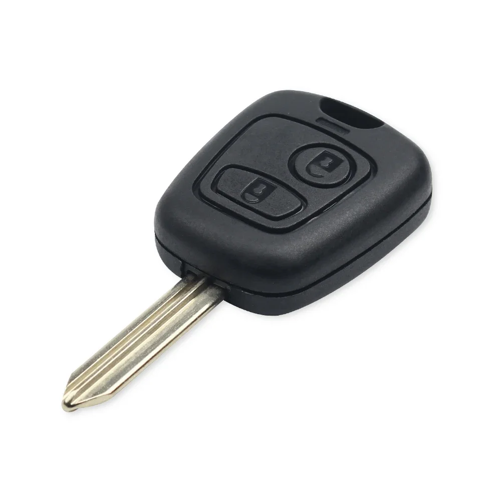 Keyyou para peugeot 106 107 206 306 307 207 407 parceiro para citroen c1 c2 c3 c4 saxo picasso 1 peça chave remota do carro 433mhz id46