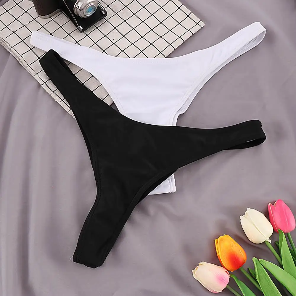 العلاقات السراويل الكلاسيكية الجانب Biquini ثونغ بيكيني ملابس السباحة ملخصات #3