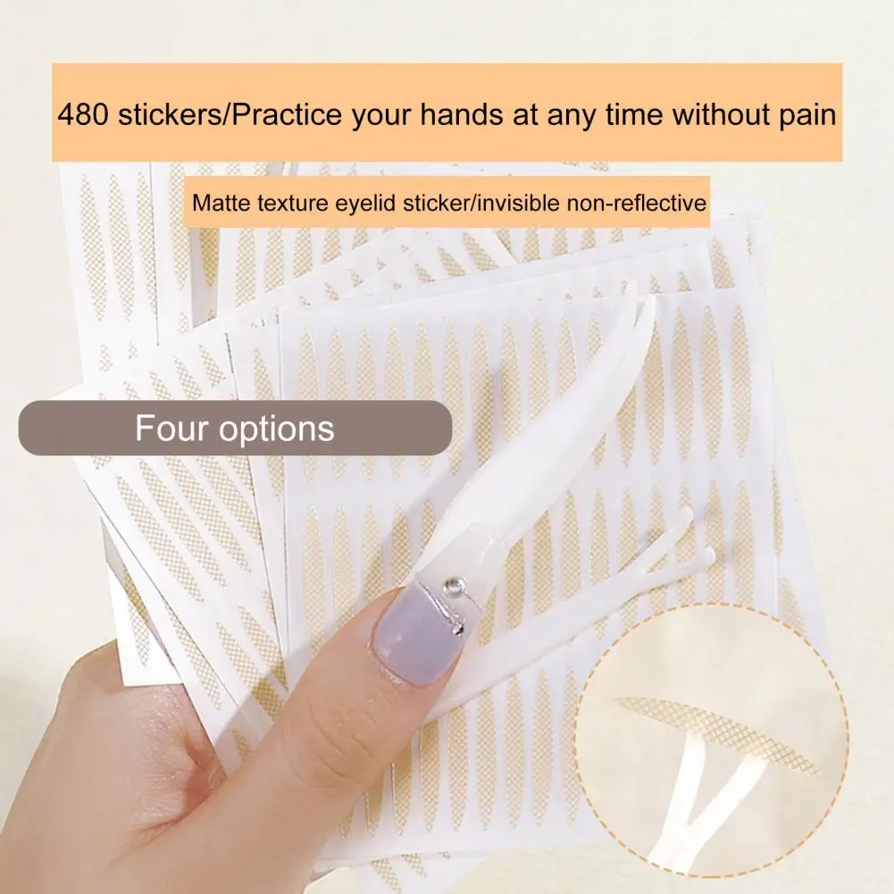 สติกเกอร์ติดเปลือกตาบนผิวติดกาวสำหรับผู้หญิง