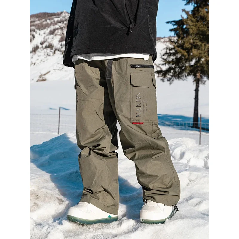 Pantaloni da sci Snowboard Doppia tavola Freestyle Impermeabile Vento addensato Inverno giapponese