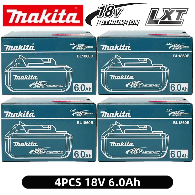 100 % originaler wiederaufladbarer 18-V-6,0-Ah-Akku von Makita, für Makita BL1830 BL1830B BL1840 BL1840B BL1850 BL1850B Elektrowerkzeug-Akku