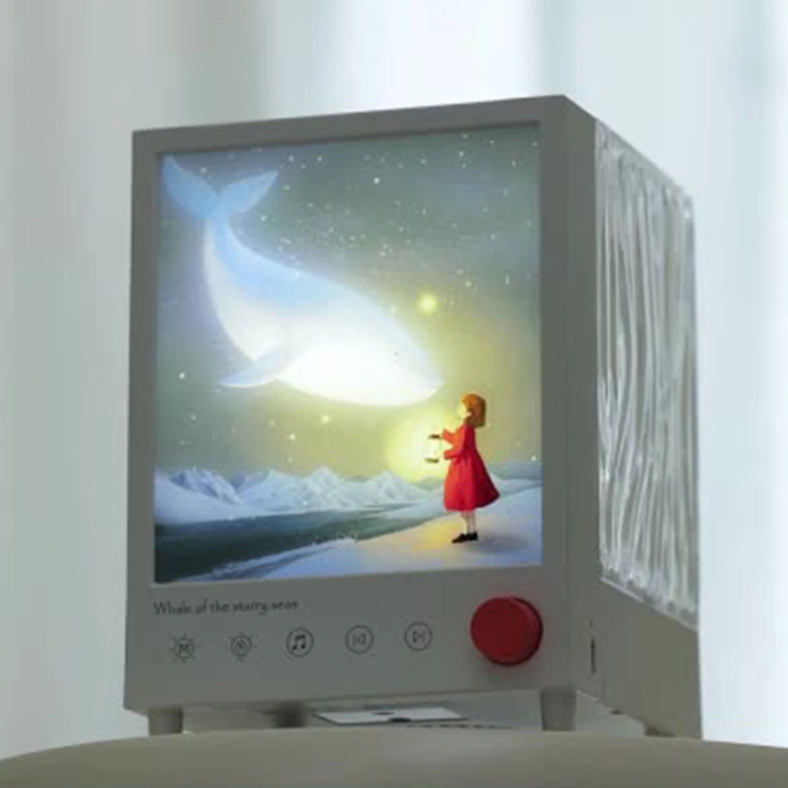 

Aurora Projector Lamp White Noise Whale Night Light LED Nightlight Ambient Lighting for Bedroom Birthday Gift