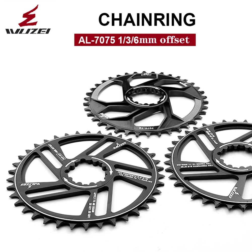 WUZEI MTB Bike Mountain Bike 30T/32T/34T/36T/38T/40T Crown bicycle chainring X9 XX1 X0 X01 Crankset Bike Part