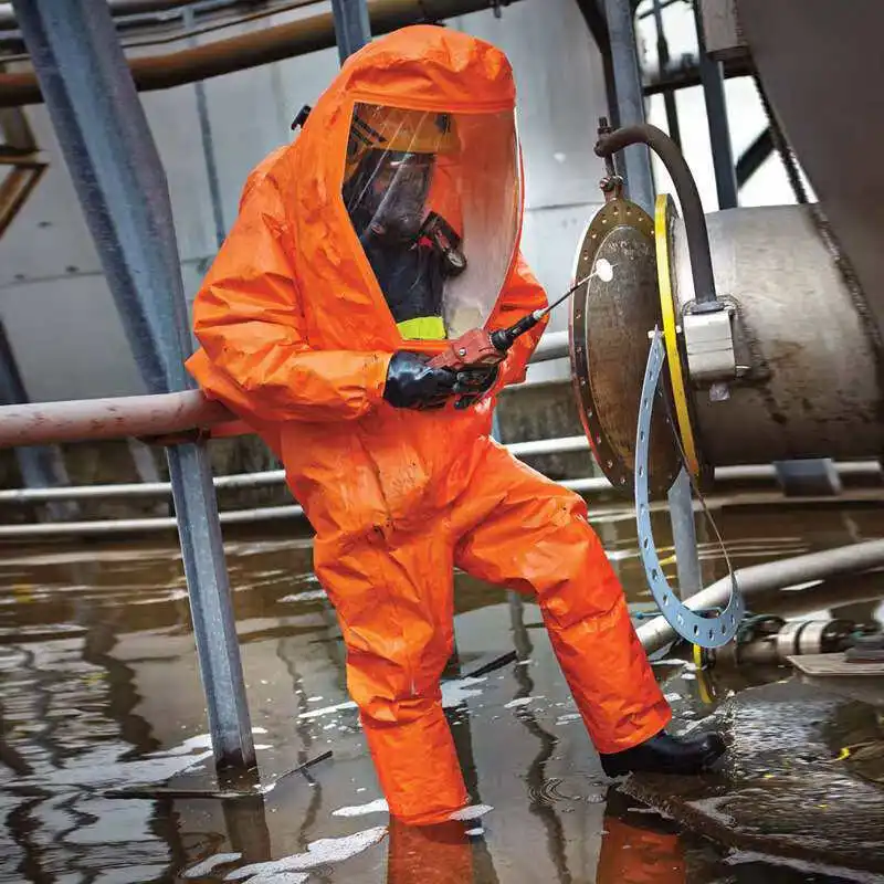 Heavy-duty chemical protective clothing Class A fully enclosed airtight chemical emergency protective clothing