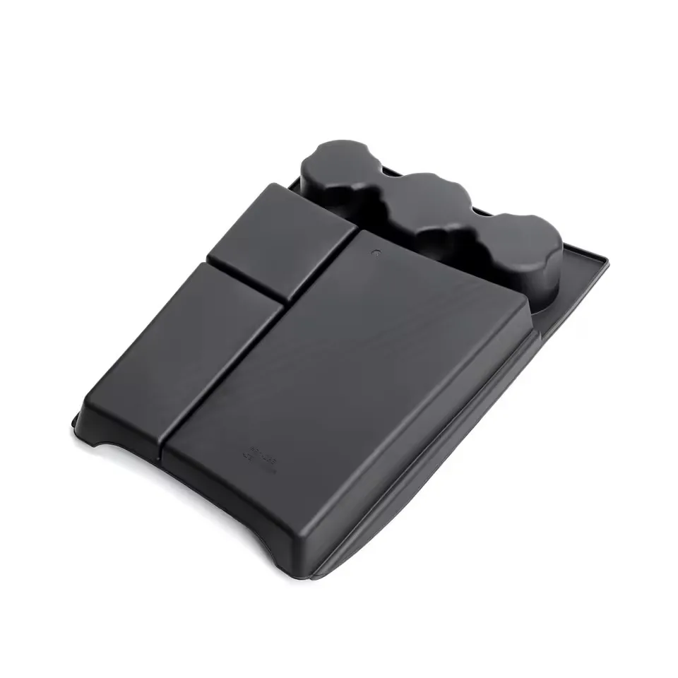 ل RIVIAN R1T صندوق تخزين وحدة التحكم المركزية TPE الطبقة السفلية المركزية درج منظم اكسسوارات السيارات الداخلية #4